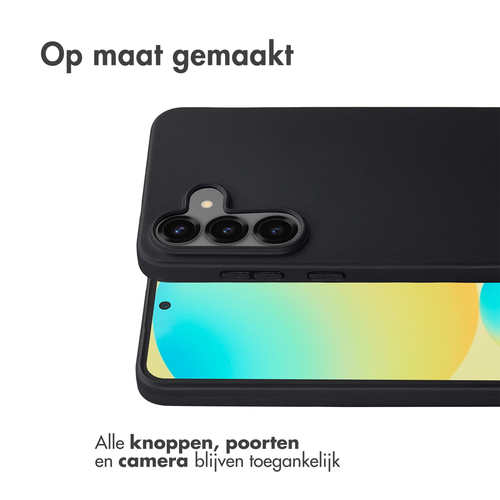 Accezz Color Backcover voor de Samsung Galaxy S25 FE - Zwart, afbeelding 4