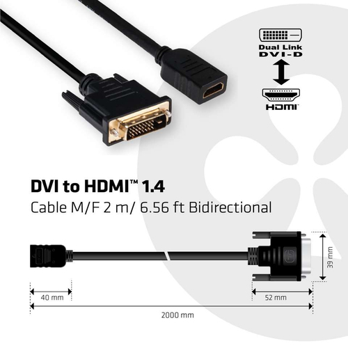 Club 3D CAC-1211 - Adapterkabel, afbeelding 3