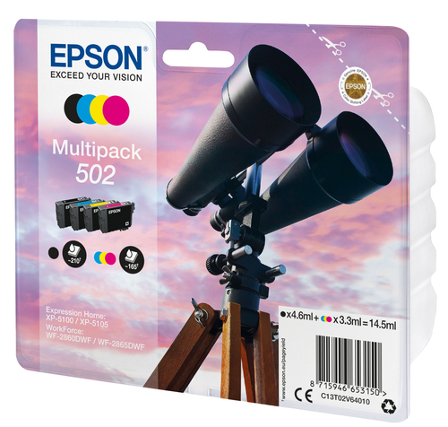 Epson 502 Ink Cartridge Binoculars Multipack Cmyk C13T02V64010 - image 2