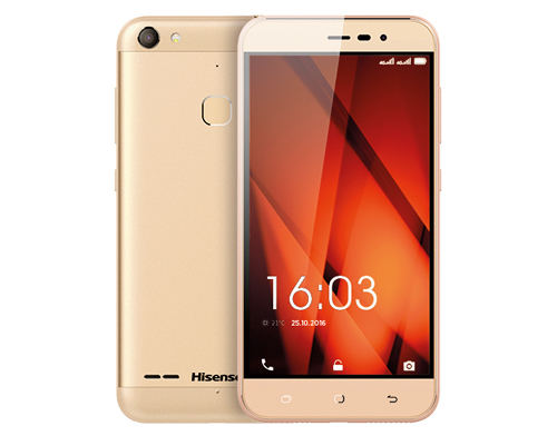 Hisense F31 12.7 cm (5") Dual SIM Android 6.0 4G Micro-USB 2 GB 16 GB 2500 mAh Gold