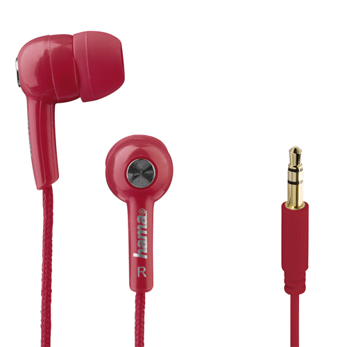 Hama 00177051 headphones/headset Wired In-ear Music Red