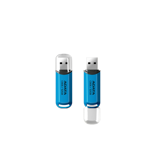 ADATA AC906-32G-RWB unidad flash USB 32 GB USB tipo A 2.0 Azul, Transparente imagen 2