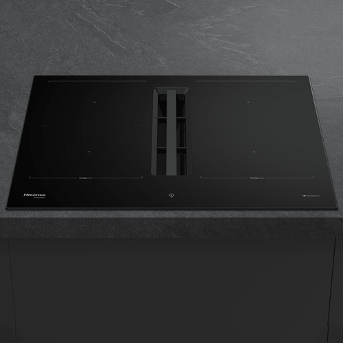Hisense This 60 cm wide induction hob with built in hood is perfect for kitchen islands and open spaces. It provides fast heating, powerful ventilation, and a s – image 3