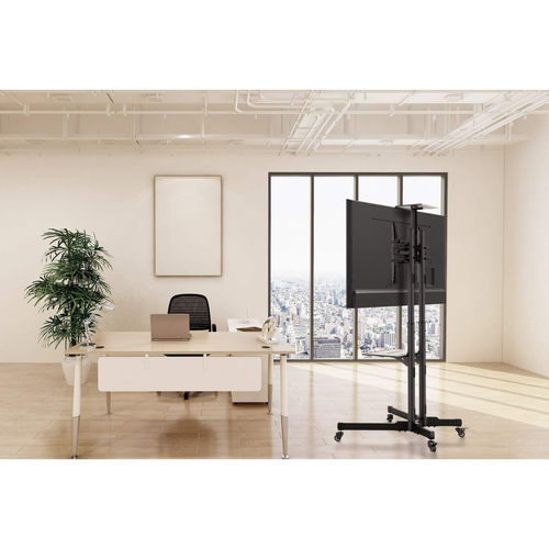 Manhattan Soporte con carrito para TV/monitores, pantallas 37"–65", Compatibilidad VESA: de 200x200 a 600x400 mm (verifique las dimensiones de los cuatro orificios de montaje traseros), carga máxima 40 kg, negro imagen 8