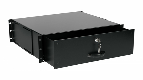 Equip schuiflade 19" voor Serverschränke 3U, afsluitbaar zwart, afbeelding 3
