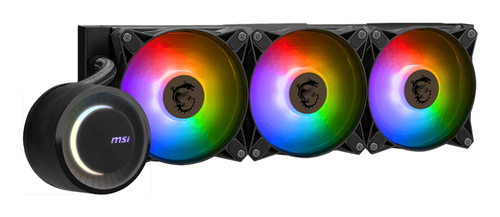 Msi Mag Coreliquid E360 360 mm Liquid CPU Cooler - Rgb LED, Black, Black - image 2