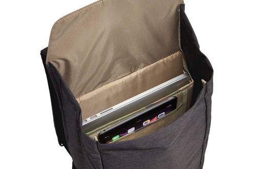 Thule Lithos TLBP-113 Black. Product main colour: Black, Maximum screen size: 35.6 cm (14"), Exterior pockets: Side pocket