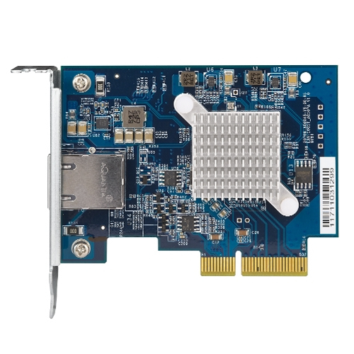 QXG-10G1T TARJETA DE EXPANSION QNAP QXG-10G1T / SINGLE-PORT 10GBASE-T / 10GBE / PCIE GEN3 X4 / SOPORTE DE PERFIL BAJO PRECARGADO / SOPORTES PLANOS DE PERFIL BAJO Y DE ALTURA COMPLETA INCLUIDOS QXG-10G1T