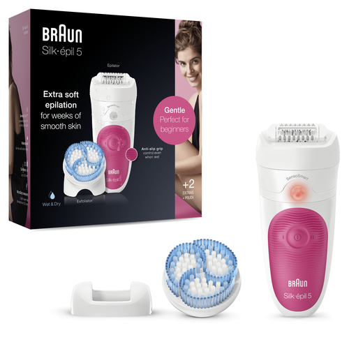 Braun Silk-épil 5 5-511 28 tweezers Pink, White – image 2
