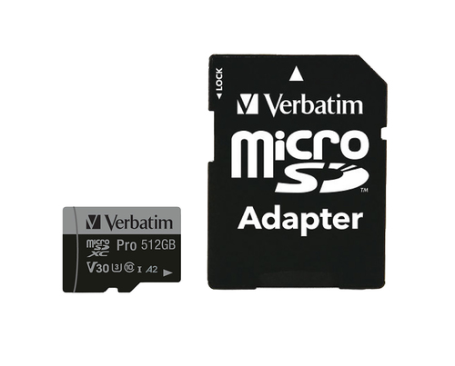 Verbatim Pro U3 512GB Micro SDXC Card – image 4