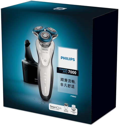 Philips SHAVER Series 7000 S7780/62 men's shaver Rotation shaver Trimmer Chrome, White – image 3
