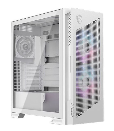Msi Mpg Velox 300R Airflow PZ Tempered Glass Mid Tower PC Case - White - image 1