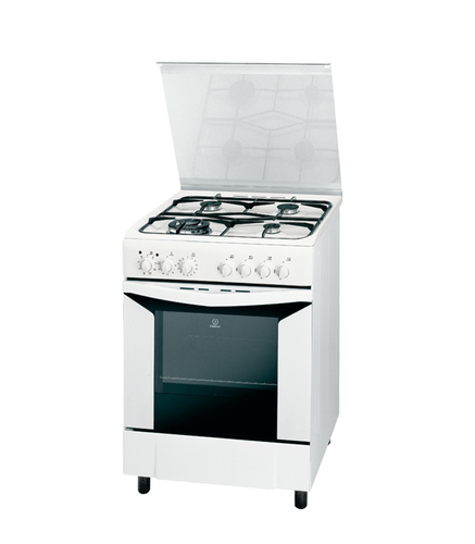 Indesit K6T72S(W) Freestanding cooker Electric Gas White