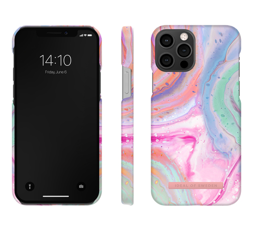 iDeal of Sweden Printed Case iPhone 12 / 12 Pro Pastel Marble – image 2