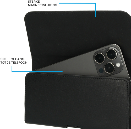 Praktisch en comfortabel De handige Belt Case van Mobiparts kan je eenvoudig aan je riem of aan je broek bevestigen. Hierdoor blijft je telefoon, afbeelding 2