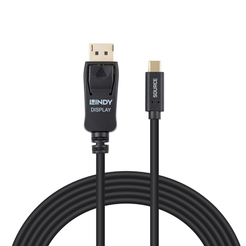 Lindy 43501 video kabel adapter 2 m USB Type-C DisplayPort Zwart, afbeelding 2