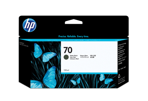 C9448A TINTA HP LF 70 NEGRO MATE DESIGNJET Z2100 Z3100 130ML C9448A