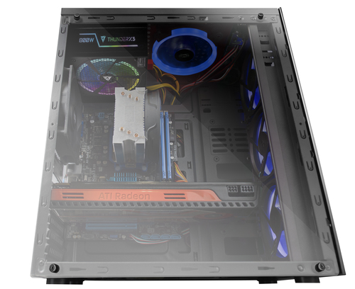 Mars Gaming MCGBLUE computer case Midi Tower Black – image 7