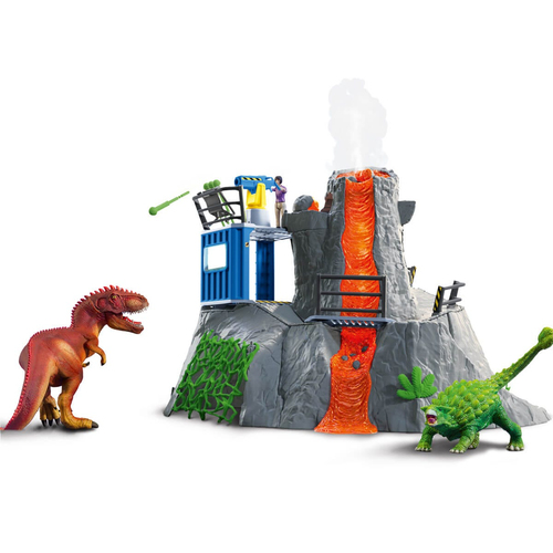 Schleich Dinosaurs - Grote vulkaanexpeditie speelfiguur, afbeelding 3