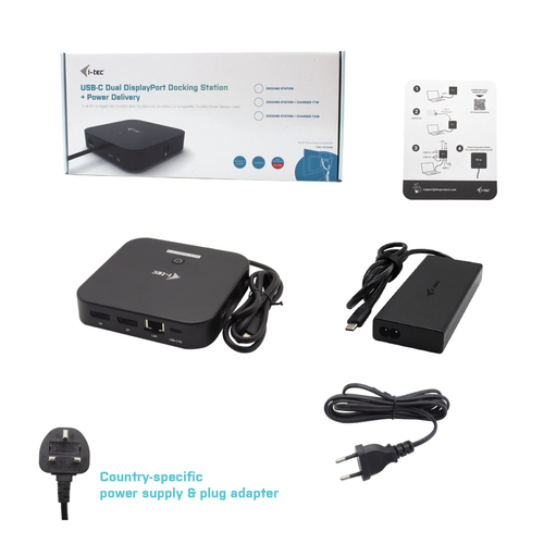 I-Tec USB-C HDMI DP Docking Station with Power Delivery 100W  Universal Charger 100W – Foto 8 von 11