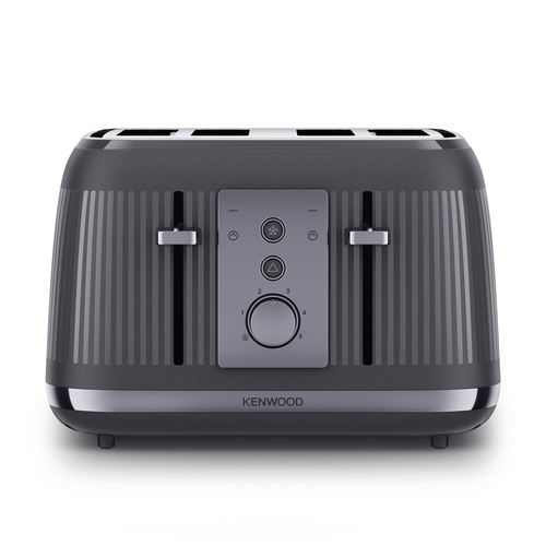 Kenwood Dusk Toaster, 4 Slot Toaster, Reheat, 5 Browning Settings, Defrost and Cancel Functions, Pull Crumb Tray, TFP30.000GY, 1800W, Slate Grey - image 1
