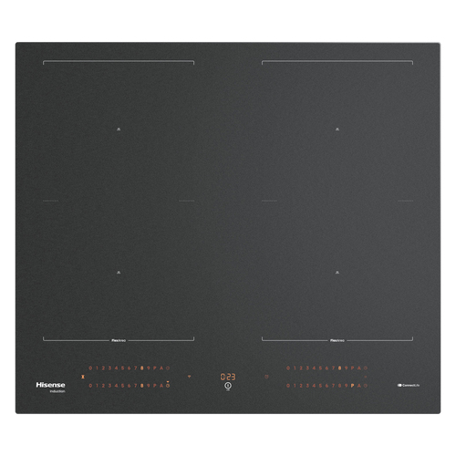 Hisense 59,5 cm induction hob with 4 zones delivering strong, responsive heat for everything from quick boiling to precise simmering. Matt surface with 10x scra – image 3
