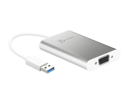 j5create JUA311 USB grafiskais adapteris 2048 x 1152 pikseļi Alumīnijs