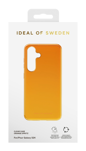 iDeal of Sweden Clear Case Galaxy S24 / S25 Orange Spritz – image 4