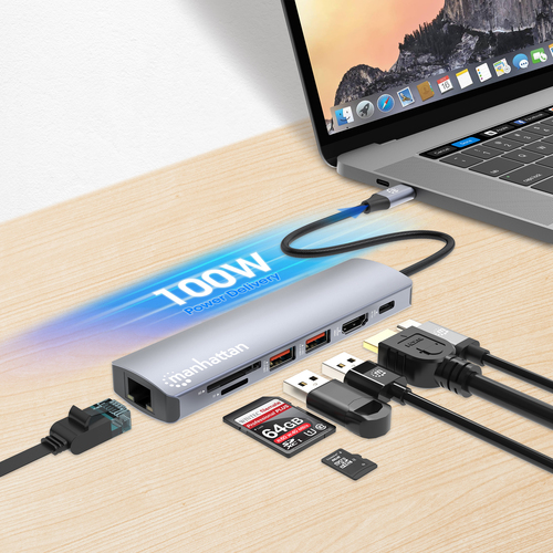 Docking USB-C MANHATTAN 153966