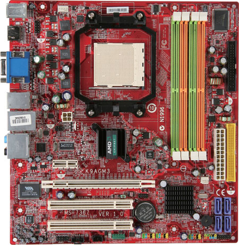 MSI K9AGM3-F - Socket AM2, Micro-ATX