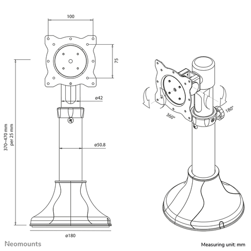 Neomounts FPMA-D025 - Monitorarm voor enkel scherm, afbeelding 7