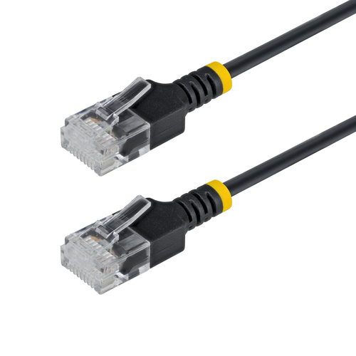STARTECH 30cm Black Ultra Slim Cat6A