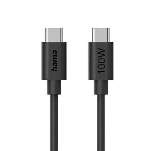 Hama 00086448 USB кабель USB 2.0 1,2 m USB C 100 W Черный