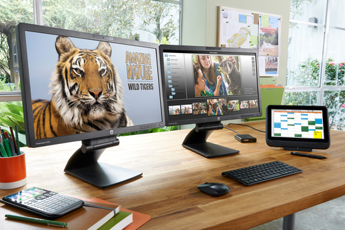 HP Monitor EliteDisplay E221c de 21,5 pulgadas con retroiluminación LED y cámara web (ENERGY STAR) – image 4