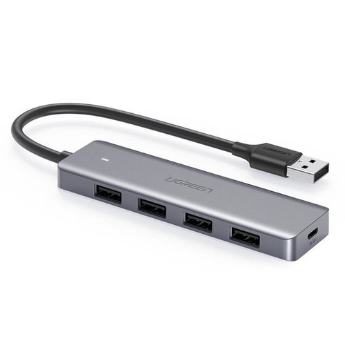 Ugreen 50985 хаб-разветвитель USB 3.2 Gen 1 (3.1 Gen 1) Type-A 5000 Мбит/с Серебристый
