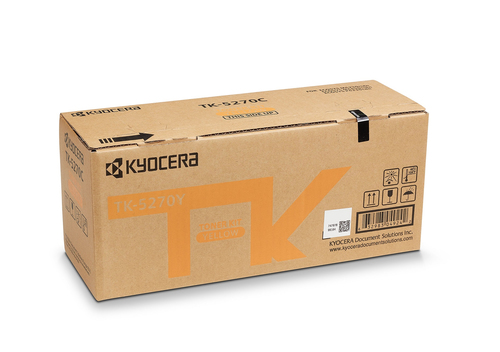 Kyocera TK5270Y Yellow Toner Cartridge 8k pages - 1T02TVANL0