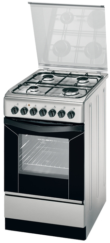 Indesit K3G11S(X)/O cooker Freestanding cooker Electric Gas Stainless steel