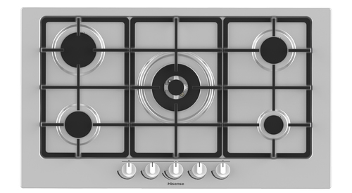 Hisense GM973XF hob Stainless steel Built-in Gas 5 zone(s)