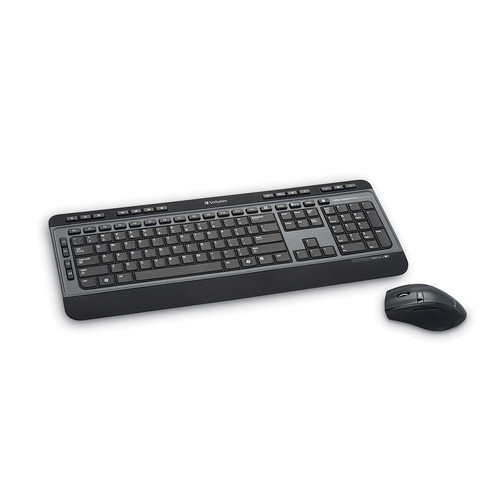 Kit Teclado y Mouse Verbatim Inalambrico RF USB Negro/Gris UPC  - 99788