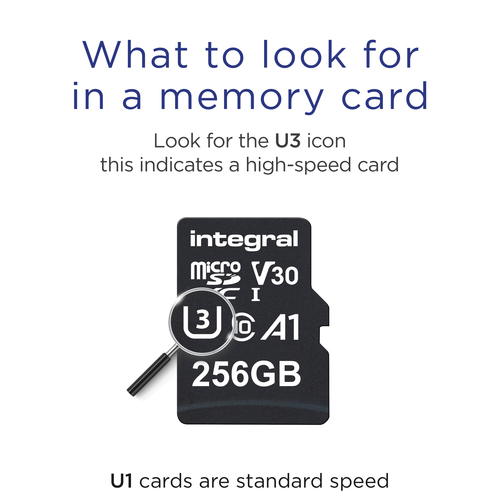 Integral 256GB MICRO SDXC UHS-1 U3 CL10 V30 A1 UP TO 100MBS READ 50MBS WRITE – image 3