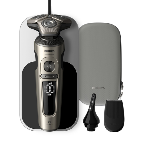 Philips SP9873/15 men's shaver Rotation shaver Trimmer Black, Gold – image 1