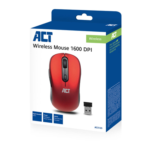 Wireless mouse red 1000/1200/1600dpi, afbeelding 3