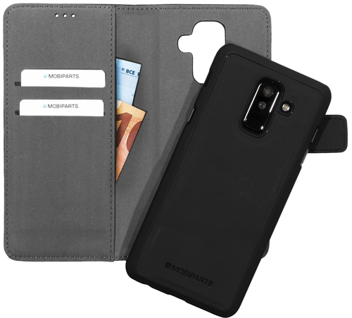 Mobiparts 2 in 1 Premium Wallet Case Samsung Galaxy A6 Plus (2018) Black