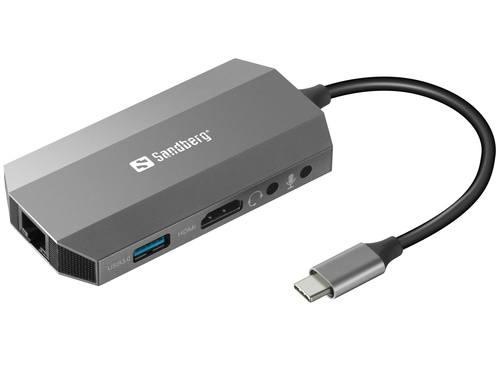 Sandberg USB-C 6in1 Travel Dock – image 1