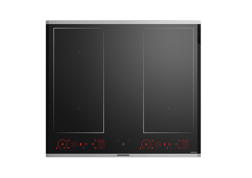 Grundig GIEI 638470 HX варочная поверхность Черный, Нержавеющая сталь Встроенный 58 cm Плита с зонами индукции 4 зона(ы)