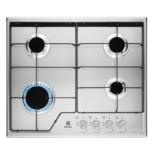 Electrolux KGS6424SX Нержавеющая сталь Встроенный 60 cm Газовый 4 зона(ы)