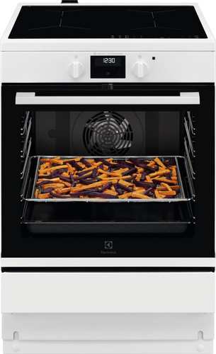 Electrolux LKI66440SW Freestanding cooker Electric Zone induction hob White