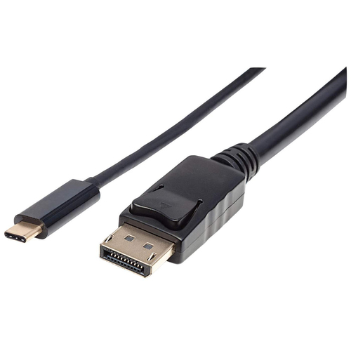 152464 Cable Manhattan Adaptador USB-C a DisplayPort 4K a 60Hz 2m Color Negro 152464