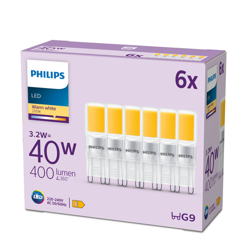 Philips 8719514451070 LED лампа Теплый белый 2700 K 3,2 W G9 E