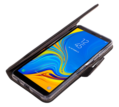 Mobiparts Premium Wallet TPU Case Samsung Galaxy A7 (2018) Black – image 5
